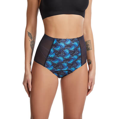 Bonded Print High Waist Period Panty