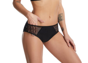 Solide Spitze Hipster Period Panty