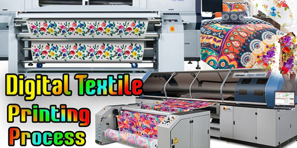 Imprimante industrielle de tissu à la continue
