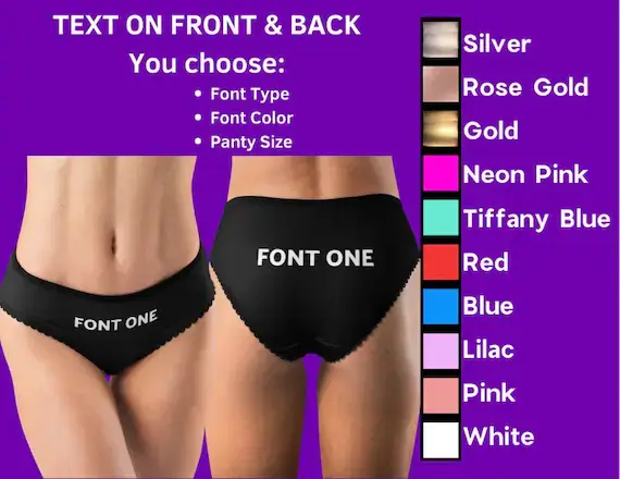 Opciones de personalización de ropa interior de período