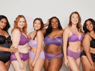 diverse range plus size underwear brands display